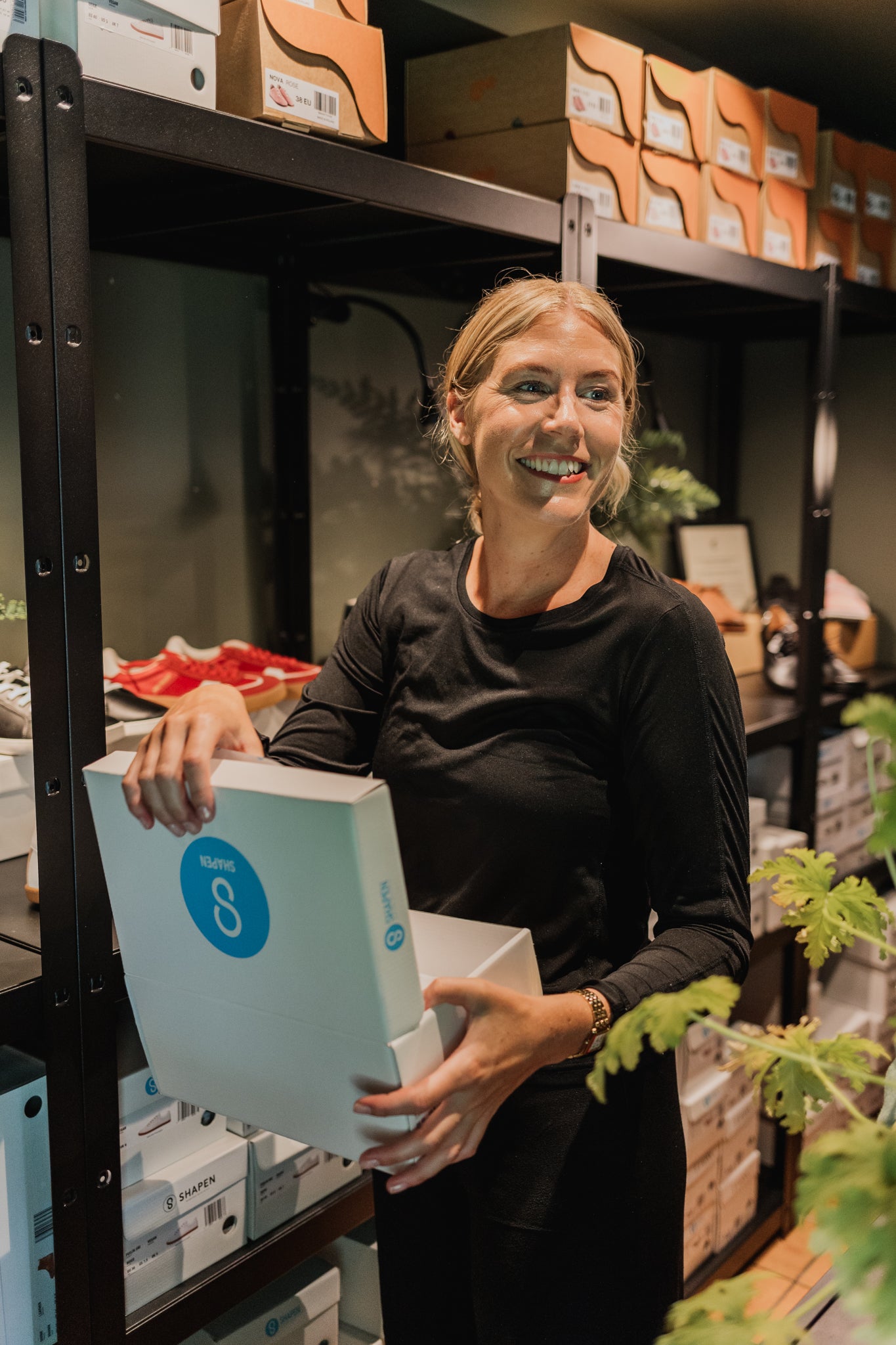 Barfotaskor i förpackning. Ida Fahlén Fot & Fin