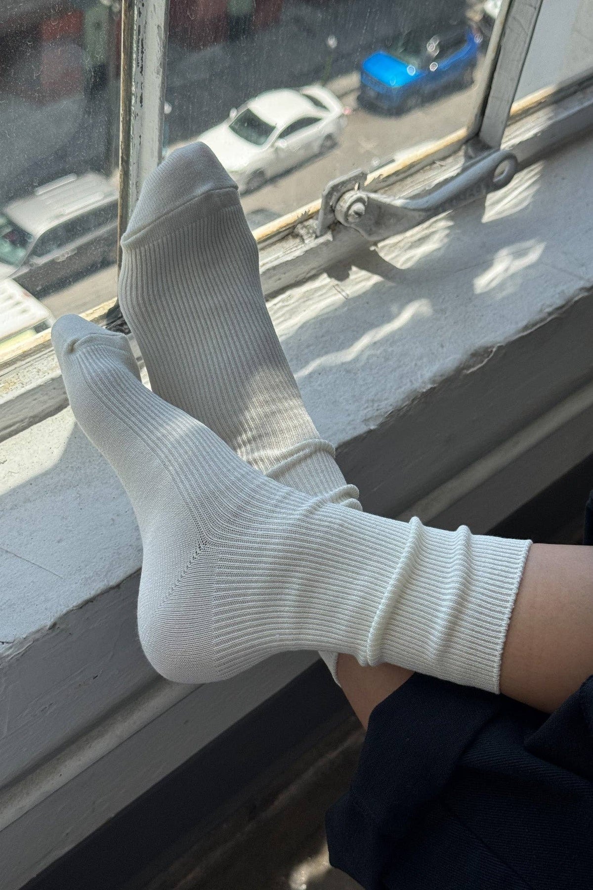 Crisp Step Socks - Vit