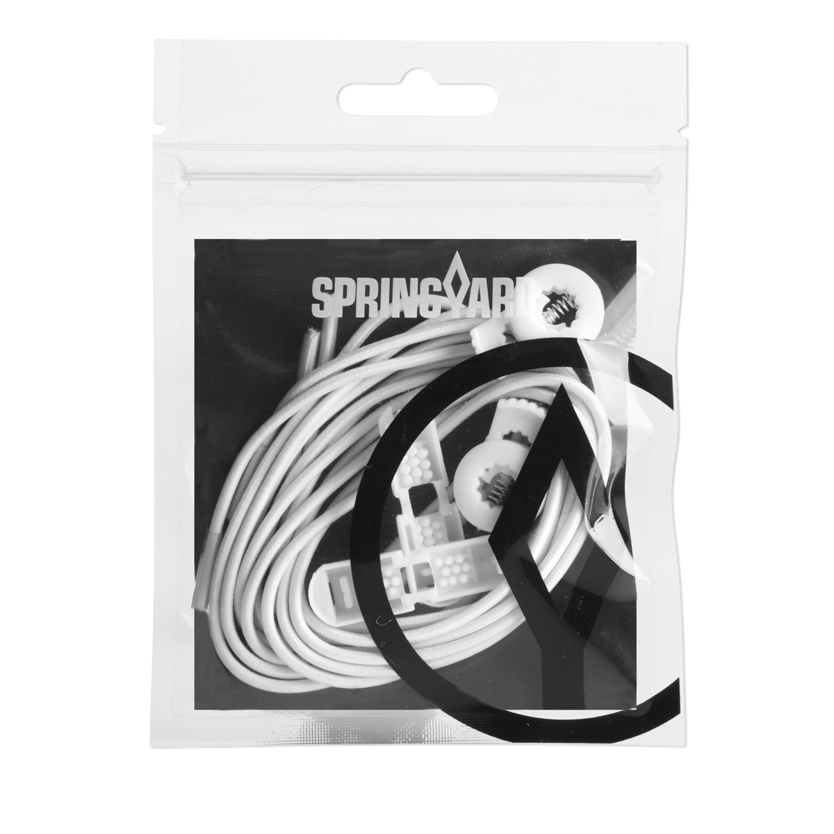 SPRINGYARD Elastic Lock 2.5, White – skosnören, bild 2 av 2