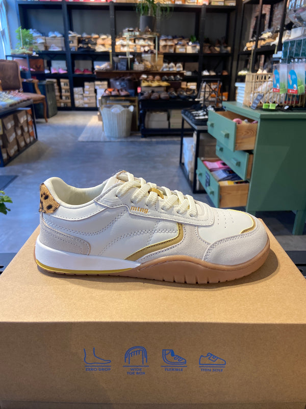 MTNG -  COW SUEDE SAND/ NAPPA LEATHER OFF WHITE