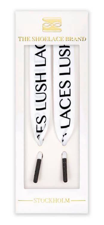 Den Lush Lace – Statement Skosnören med LUSH LACES-tryck: 100cm/39,4 tum