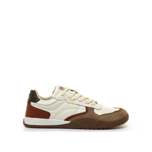 MTNG -  COW SUEDE TAUPE / NAPPA LEATHER OFF WHITE