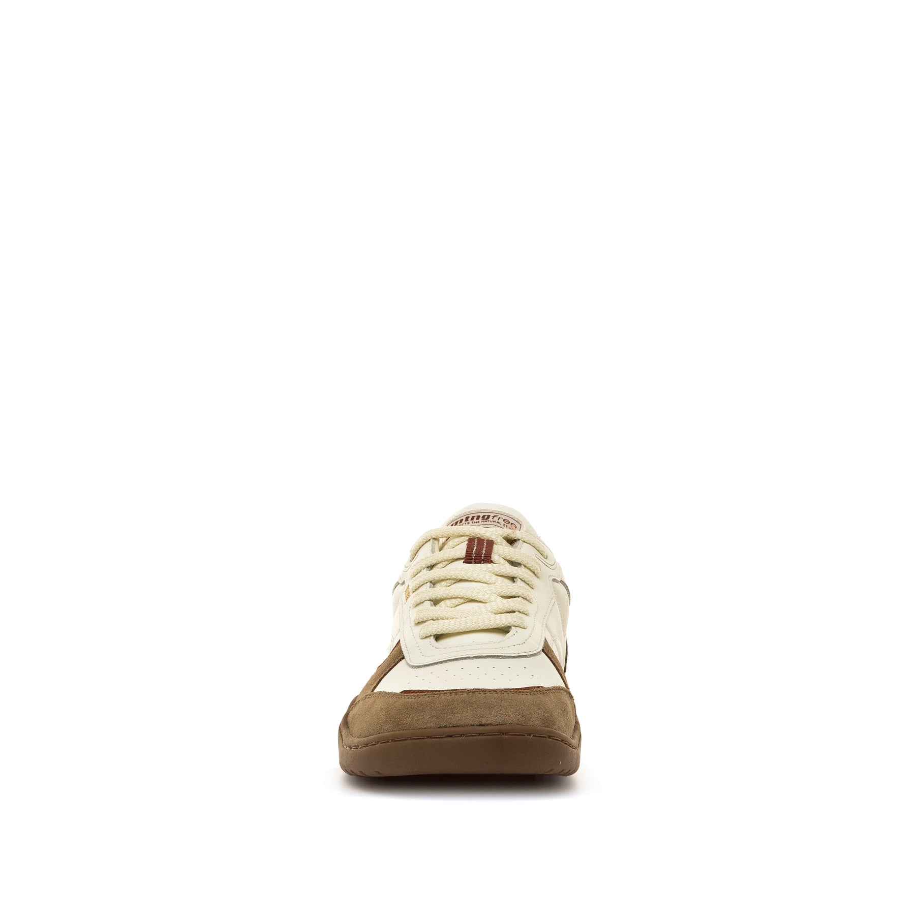 MTNG -  COW SUEDE TAUPE / NAPPA LEATHER OFF WHITE