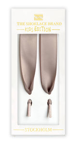 Barn Nougat Mauve Silke – Mjuk Satin i Söt Nougat  70cm/27,56 tum