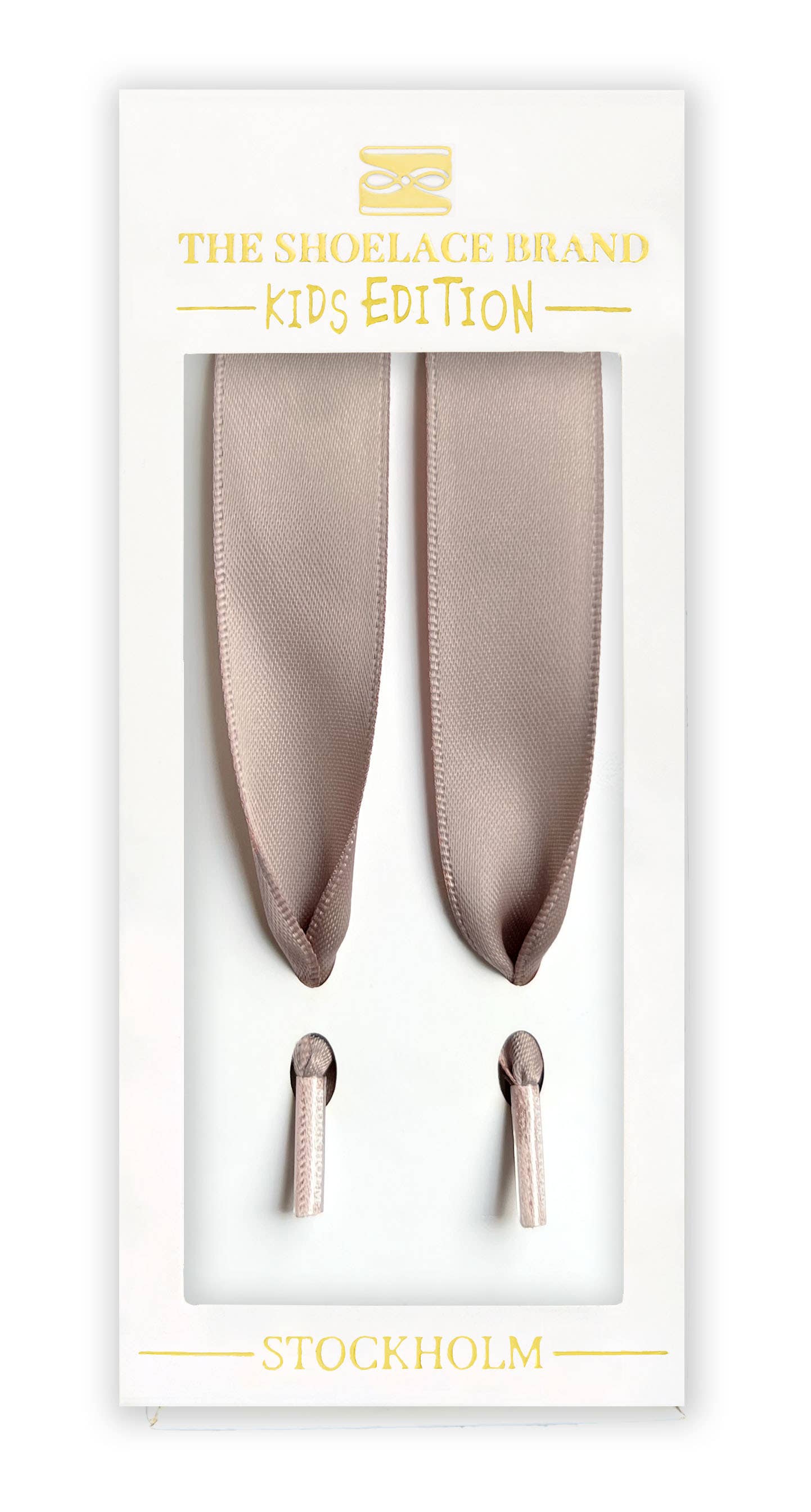 Barn Nougat Mauve Silke – Mjuk Satin i Söt Nougat  70cm/27,56 tum