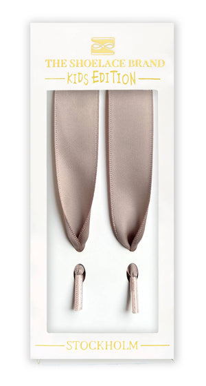 Barn Nougat Mauve Silke – Mjuk Satin i Söt Nougat  70cm/27,56 tum