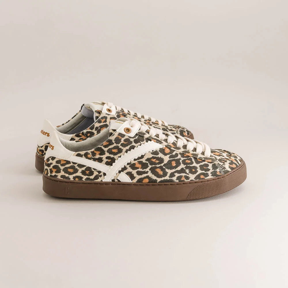 Fleeters - Peach Leopard & White