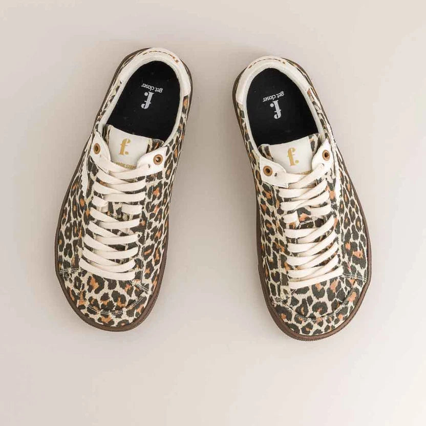 Fleeters - Peach Leopard & White