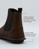 VIBA - HELSINKI Leather Cocoa Brown