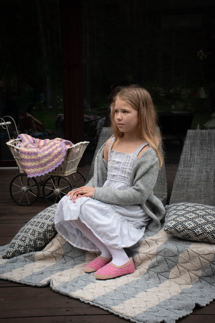 Omaking - Rosa Ulltoffla Extra bred