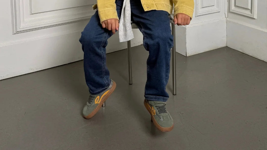 Lejan - One Kids, Grey / Yellow