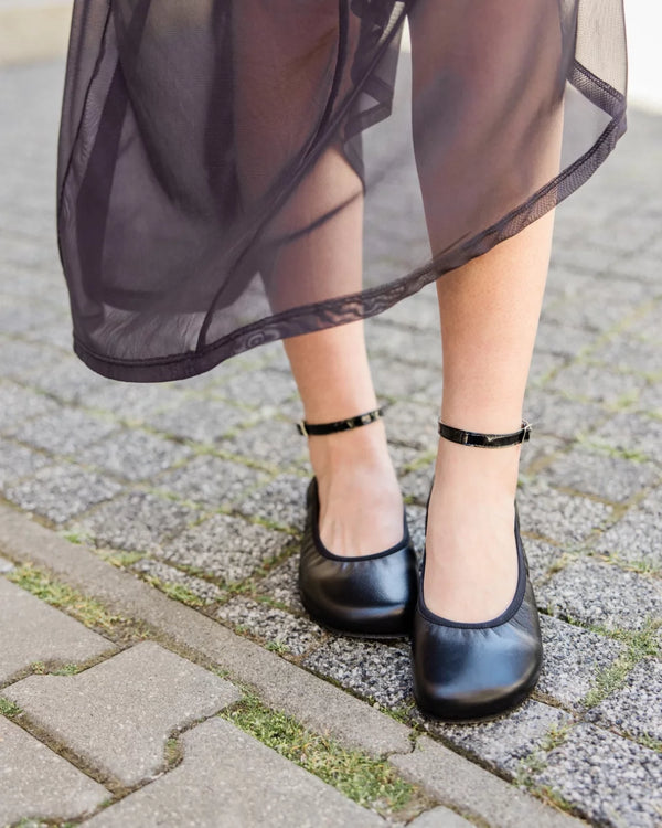 SHAPEN - Ballerina TULIP WIDE Svart