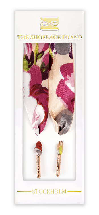 Breda sidenband -  Flower Rose scarf