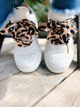 Leopard Scarf - Lyxiga skosnören i siden