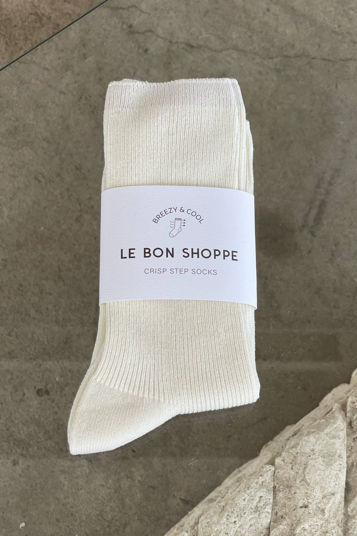 Crisp Step Socks - Vit